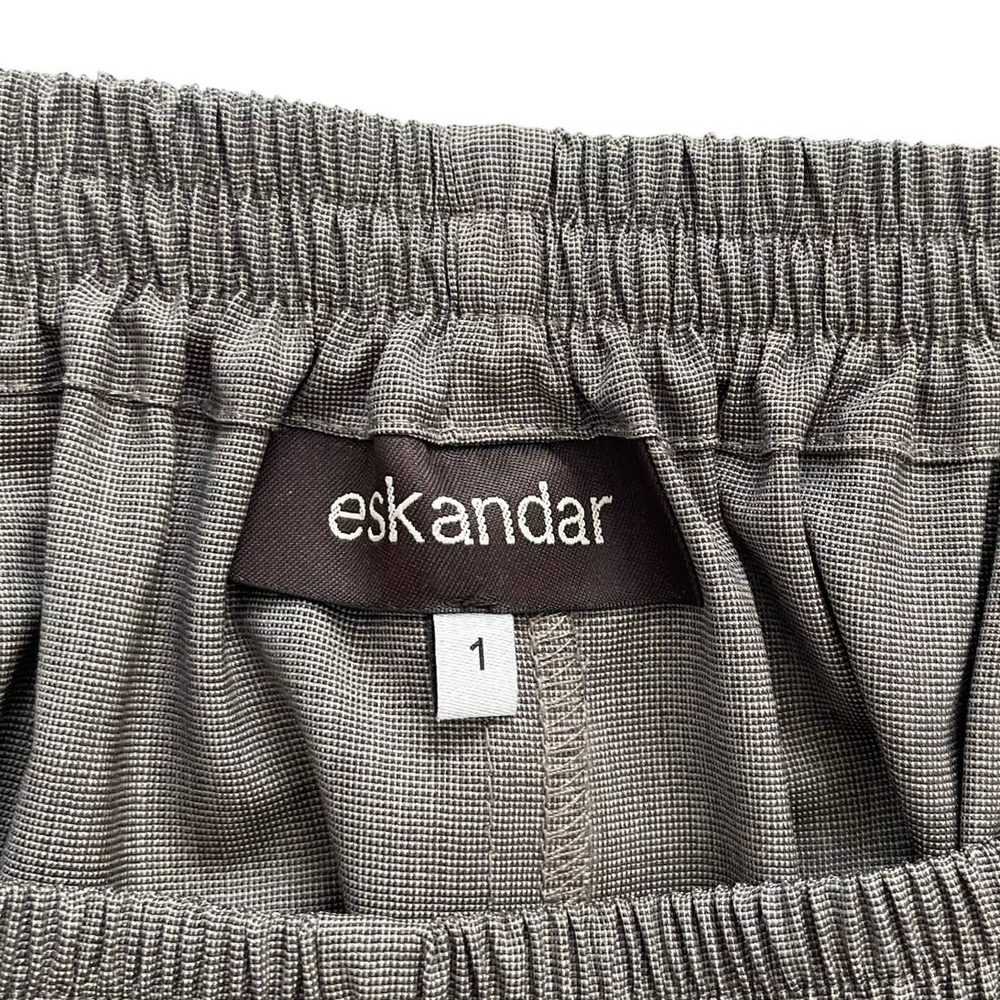 ESKANDAR VIRGIN WOOL TROUSERS WIDE LEG PANTS WITH ELASTIC WAIST WOMEN SIZE  S - Picture 14 of 16